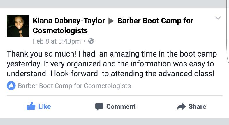 Barber Boot Camp for Cosmetologists